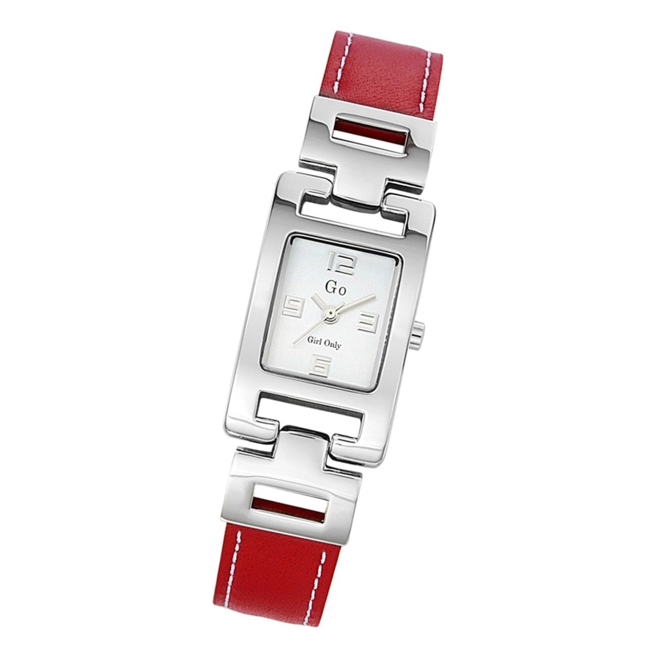 Girl Only GO Damenuhr Analog Quarzuhr mit Lederarmband rot weinrot UGO696814