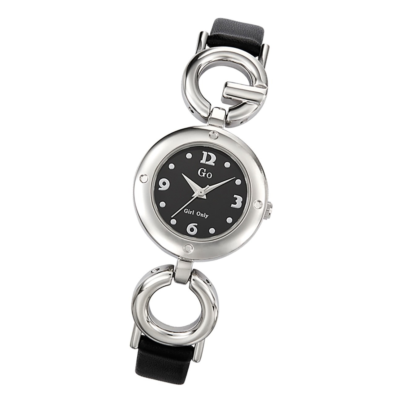 Girl Only GO Damenuhr Analog Quarzuhr mit Lederarmband schwarz UGO697388