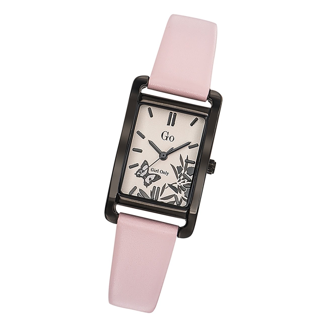 Girl Only GO Damenuhr Analog Quarzuhr mit Lederarmband rosa UGO699117