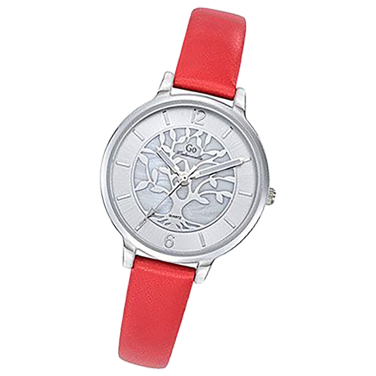 Girl Only GO Damen Armbanduhr Mademoiselle Quarz-Uhr Leder rot UGO699521