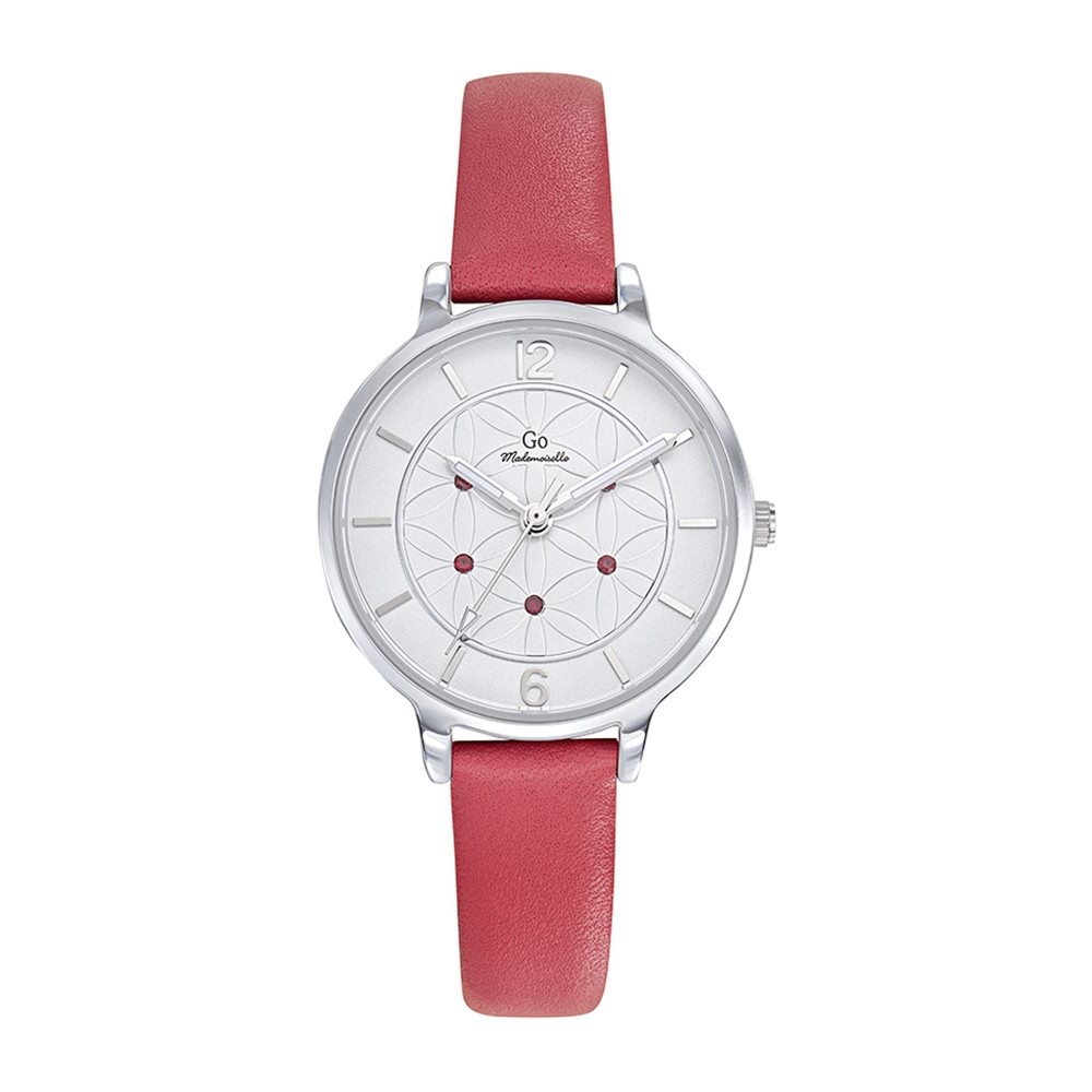 Girl Only GO Damen Armbanduhr Mademoiselle Quarz-Uhr Leder rot UGO699607