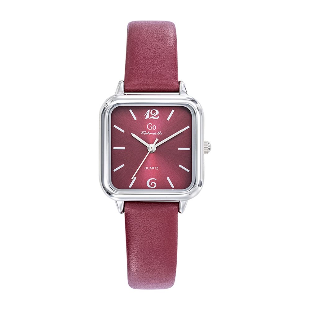 Girl Only GO Damen Armbanduhr Mademoiselle Quarz-Uhr Leder rot UGO699609