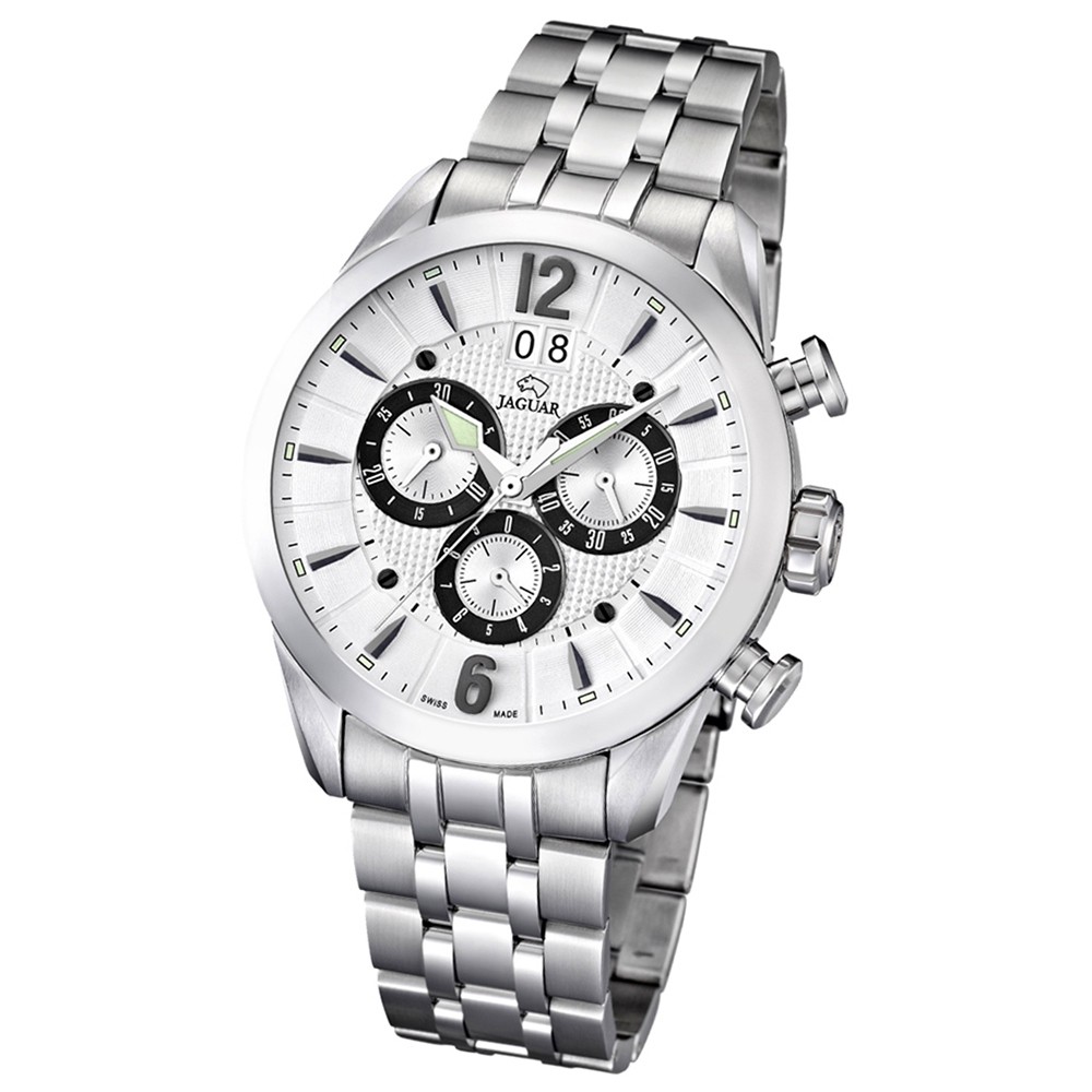 JAGUAR Herren-Armbanduhr ACM Saphirglas Quarz Edelstahl silber UJ660/1