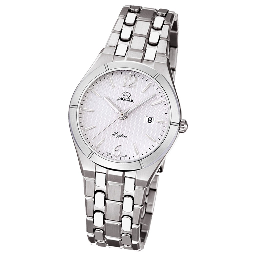 JAGUAR Damen-Armbanduhr Daily Classic Saphirglas Quarz Edelstahl silber UJ671/1