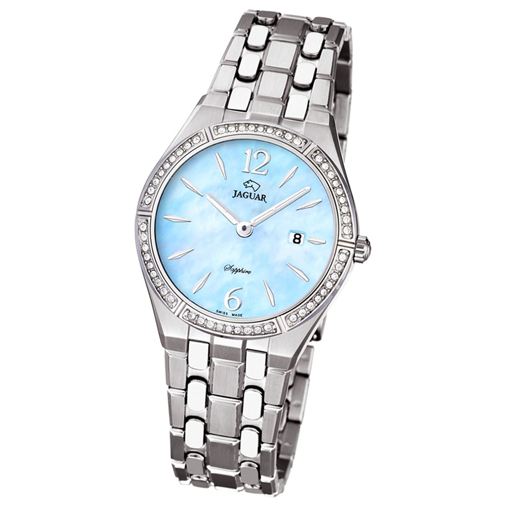 JAGUAR Damen-Armbanduhr Daily Classic Saphirglas Quarz Edelstahl silber UJ673/4