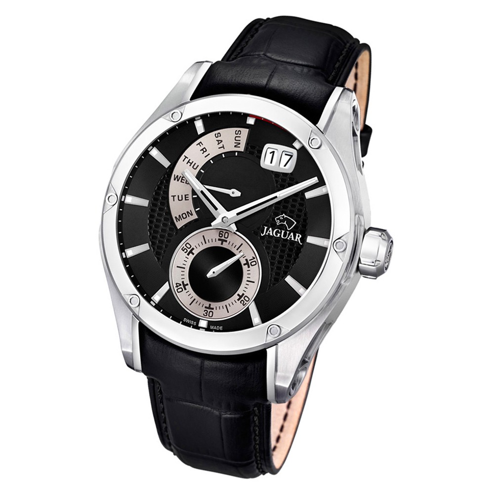 Jaguar Herren-Armbanduhr Leder schwarz J678/B Saphir Special Edition UJ678/B