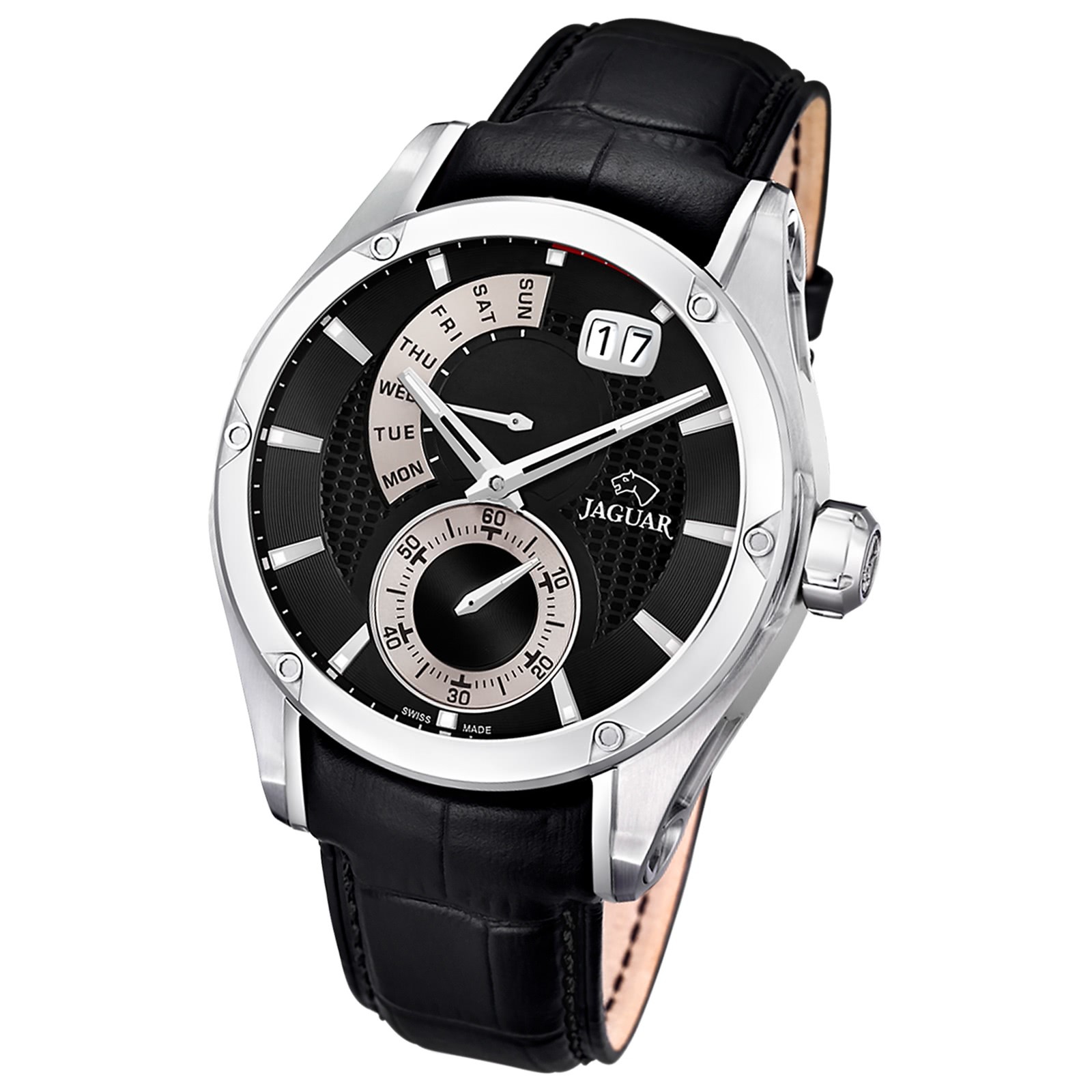 Jaguar Herren-Armbanduhr Leder schwarz J678/B Saphir Special Edition UJ678/B