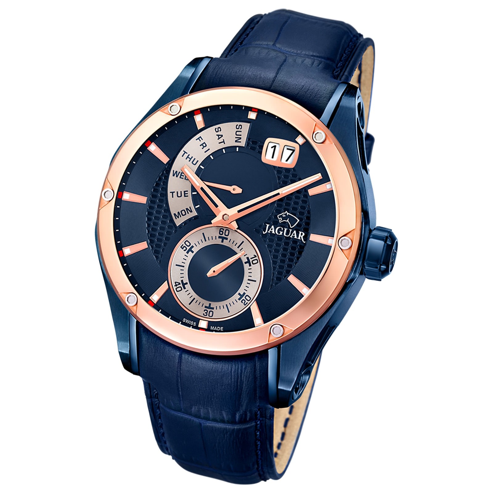 Jaguar Herren-Armbanduhr Leder blau J815/A Saphir Special Edition UJ815/A