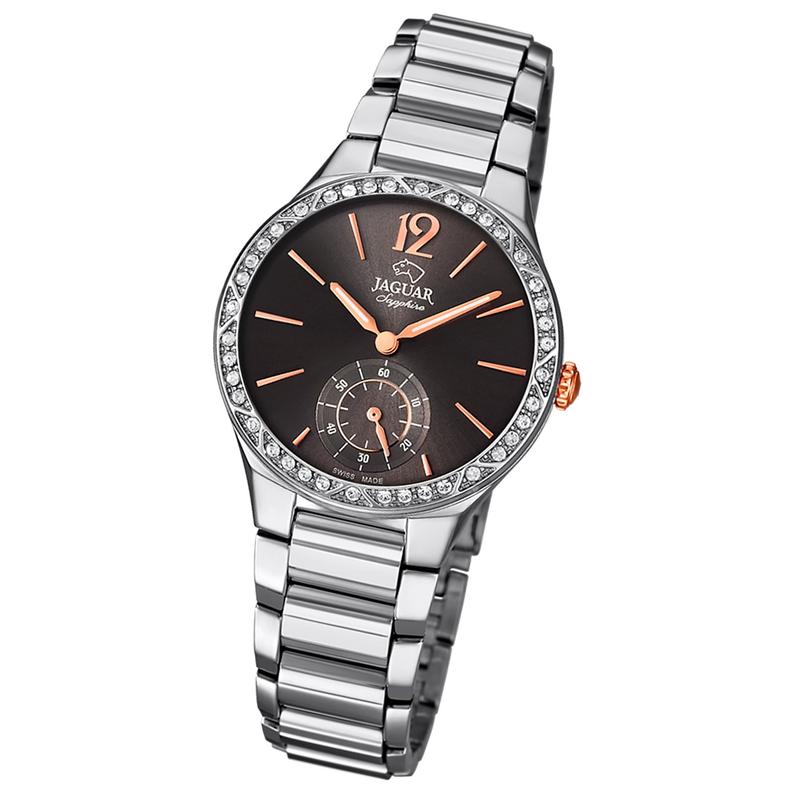 Jaguar Damen-Armbanduhr Edelstahl silber J817/2 Saphir Cosmopolitan UJ817/2