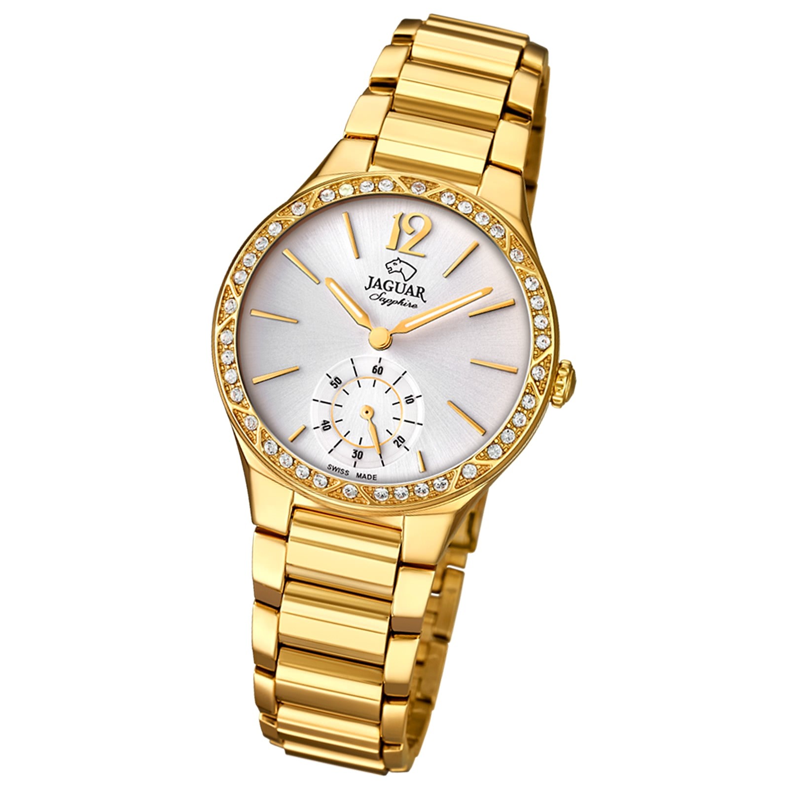 Jaguar Damen-Armbanduhr Edelstahl gold J818/1 Saphir Cosmopolitan UJ818/1