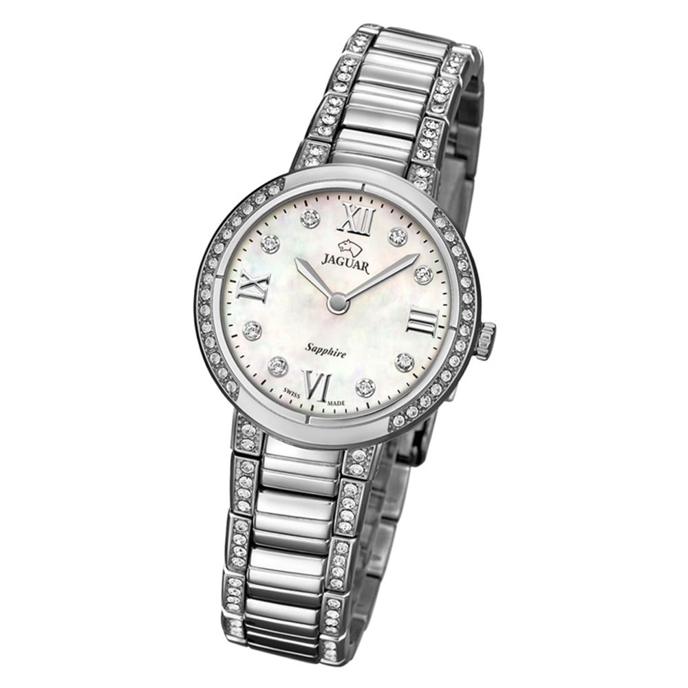 Jaguar Damen-Armbanduhr Edelstahl silber J826/1 Saphir Cosmopolitan UJ826/1