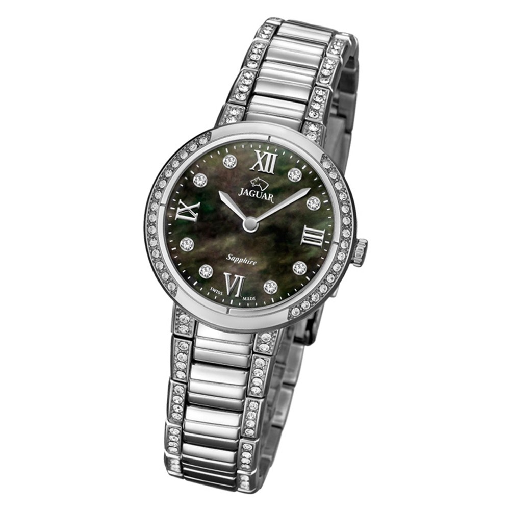 Jaguar Damen-Armbanduhr Edelstahl silber J826/2 Saphir Cosmopolitan UJ826/2