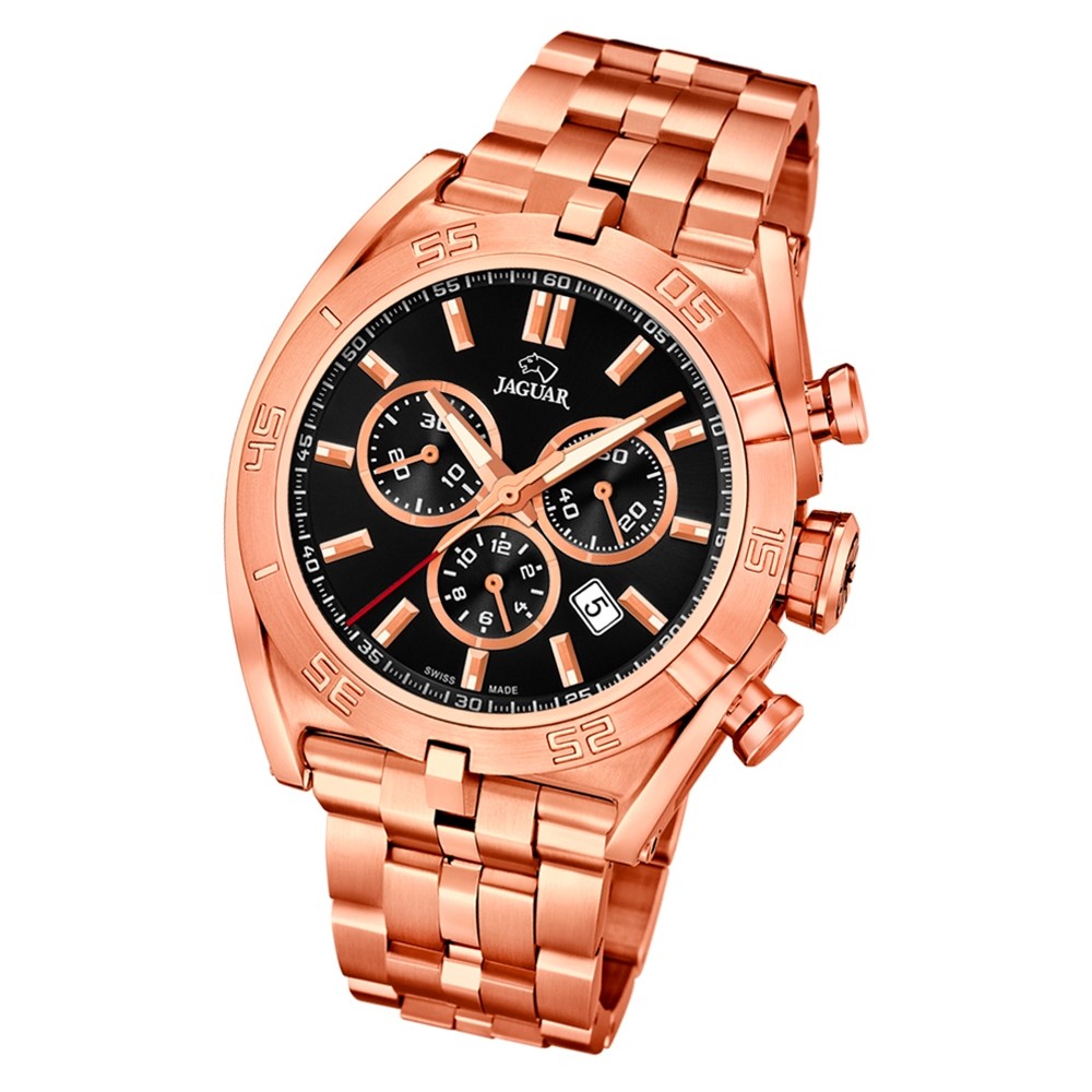 Jaguar Herren-Armbanduhr Edelstahl roségold J854/3 Saphir Executive UJ854/3