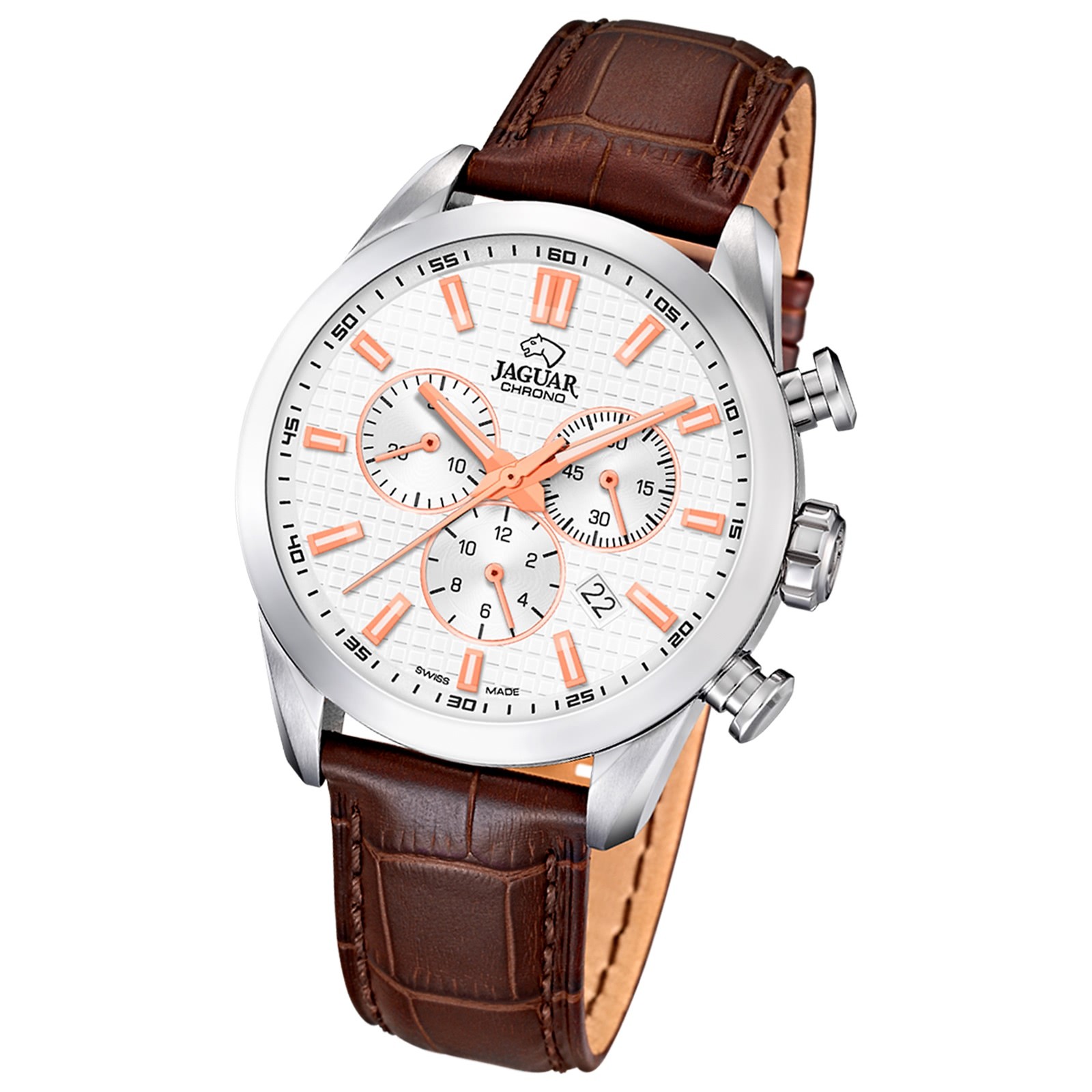 Jaguar Herren Armbanduhr ACM J866/1 Chronograph Leder braun UJ866/1