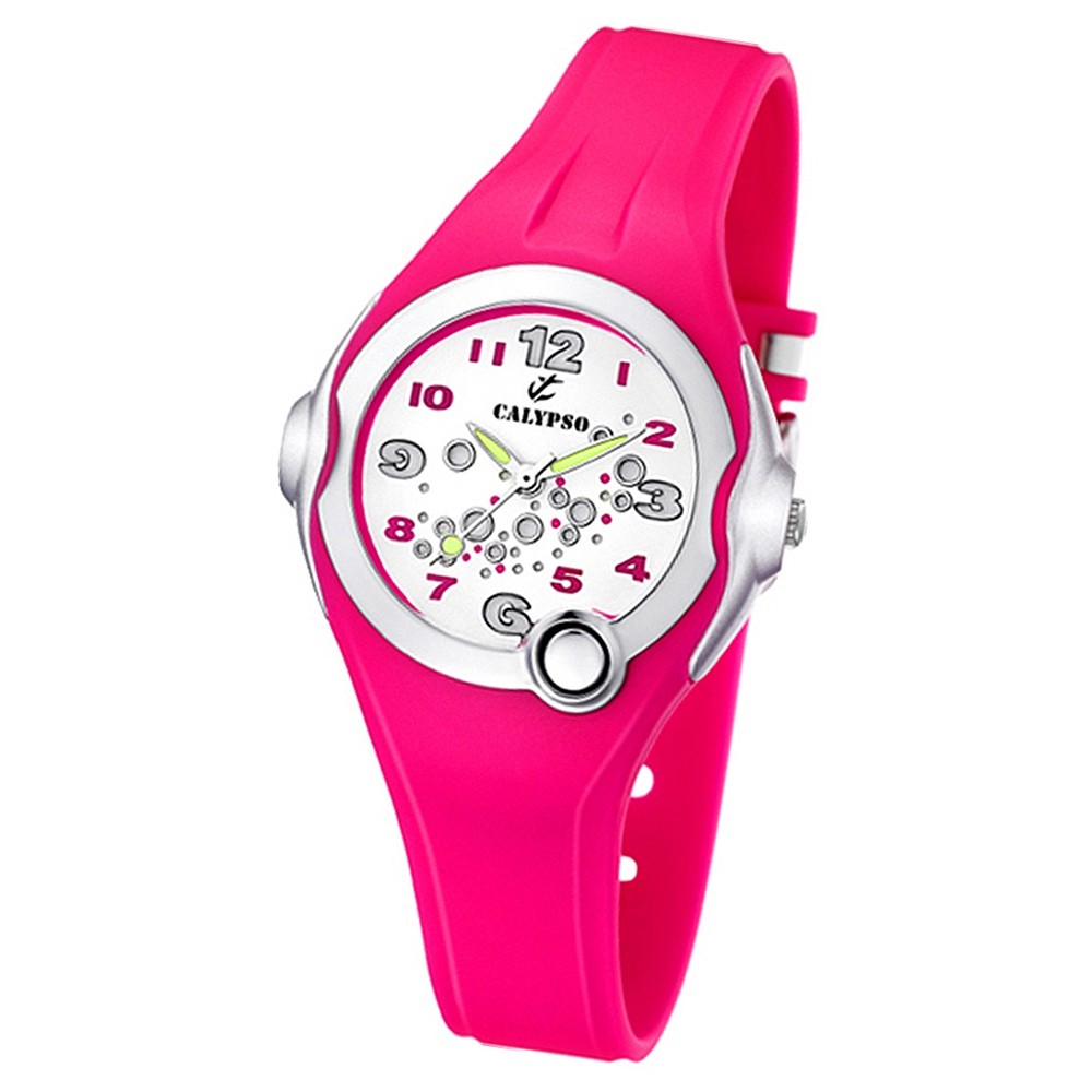 CALYPSO Kinder-Armbanduhr Fashion analog Quarz-Uhr PU pink UK5562/3