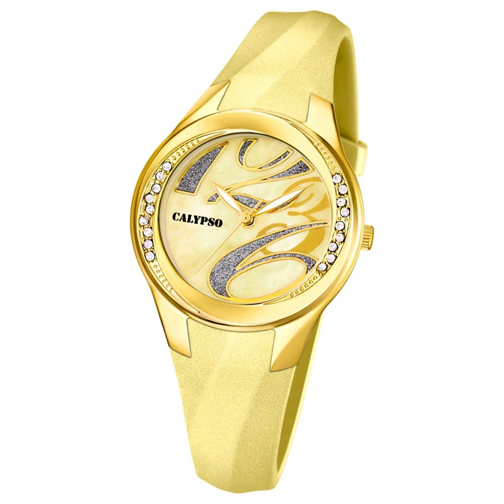 CALYPSO Damen-Uhr - Trend - Analog - Quarz - PU - UK5598/9