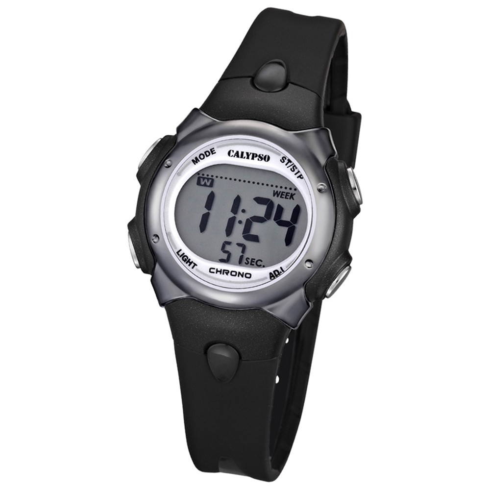 CALYPSO Damen-Armbanduhr Fashion Funktionsuhr Quarz-Uhr PU schwarz UK5609/6