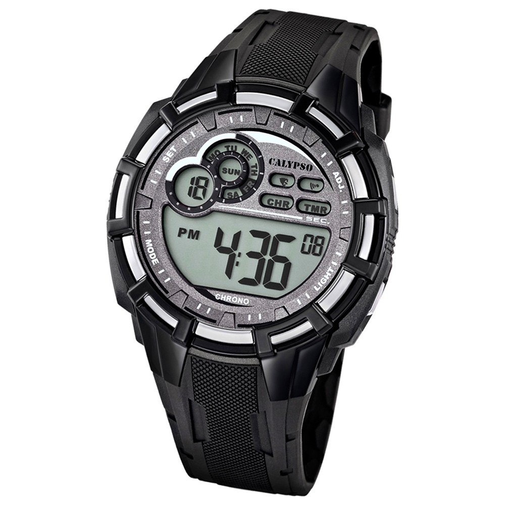 Calypso Herren-Armbanduhr Multifunktion digital PU UK5625/1 Quarz