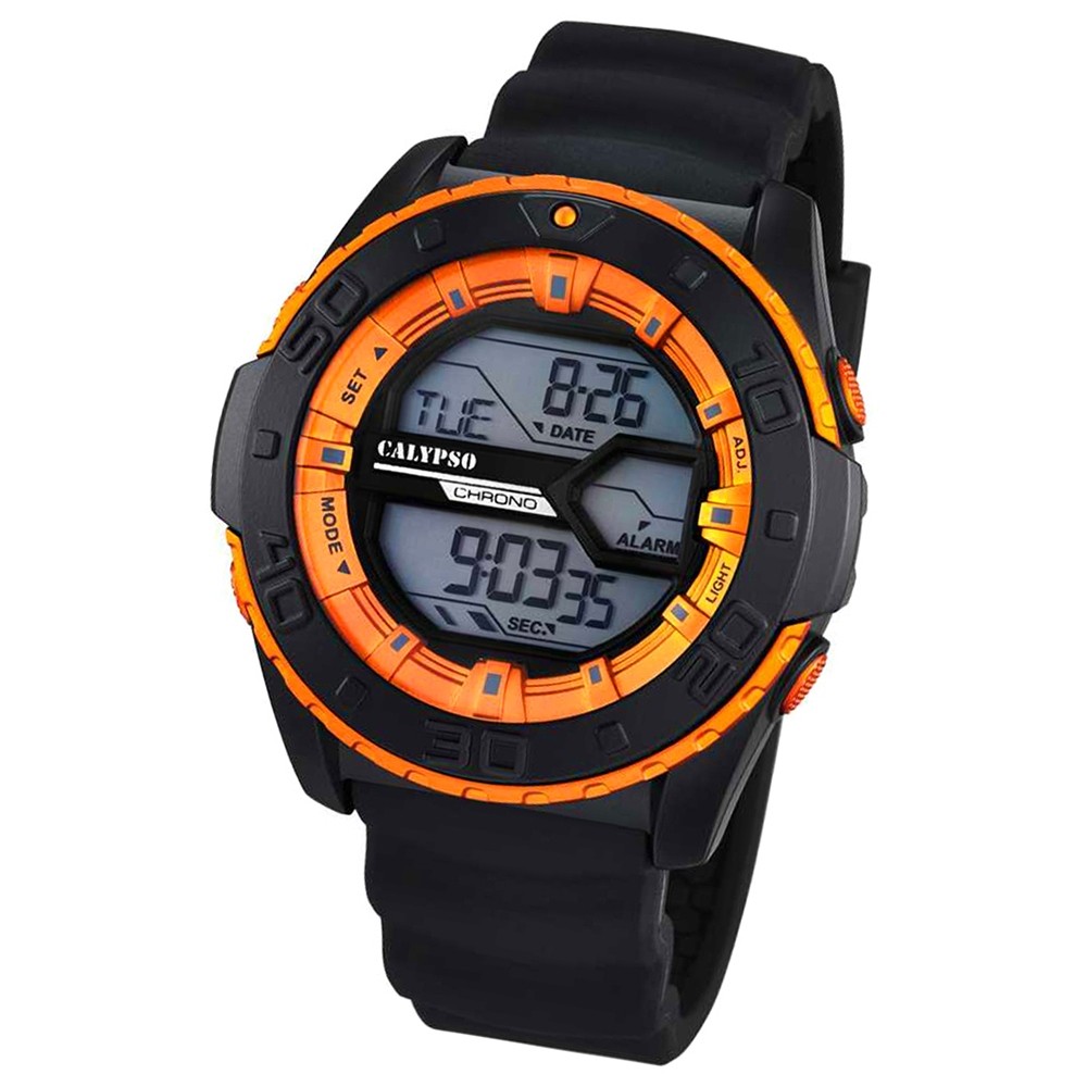 CALYPSO Herren-Uhr - Sport - digital - Quarz - PU - UK5654/3