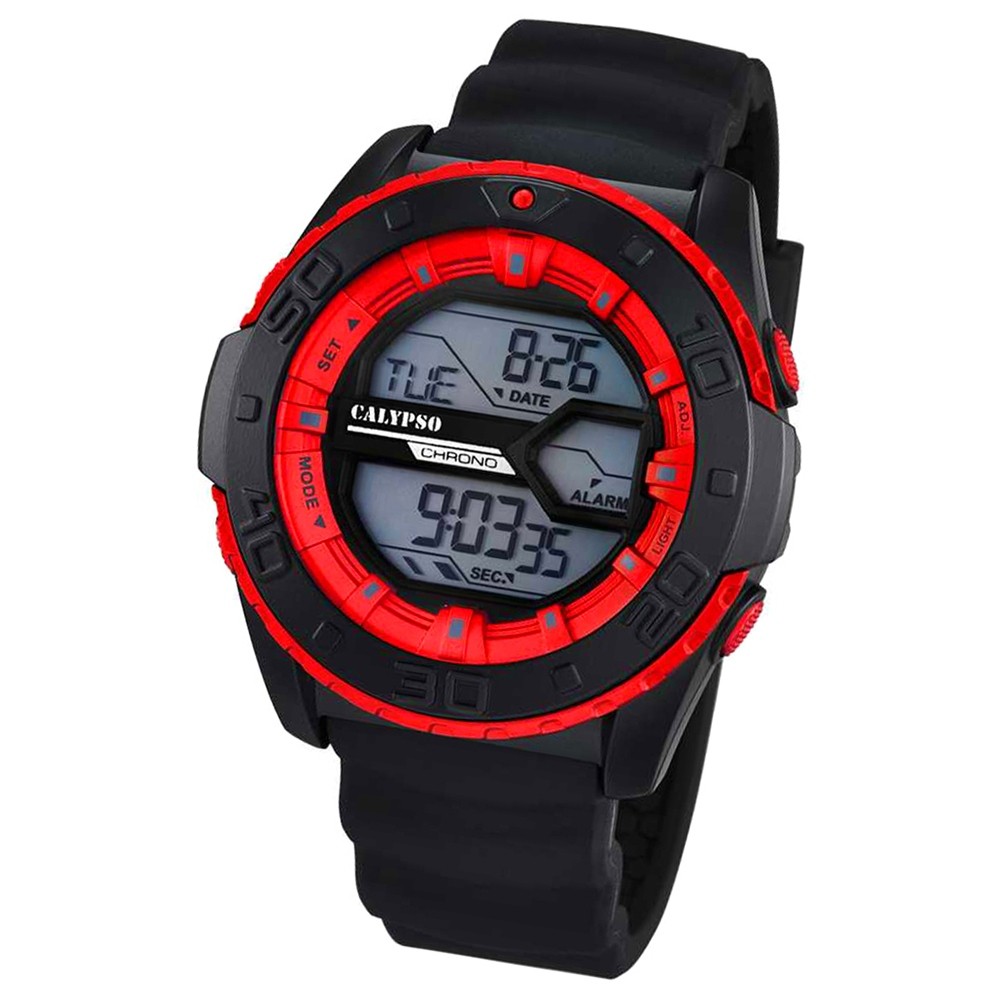 CALYPSO Herren-Uhr - Sport - digital - Quarz - PU - UK5654/4