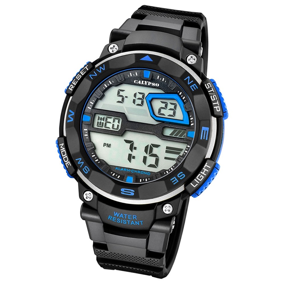 Calypso Herren-Armbanduhr Digital for Man digital Quarz PU schwarz UK5672/5