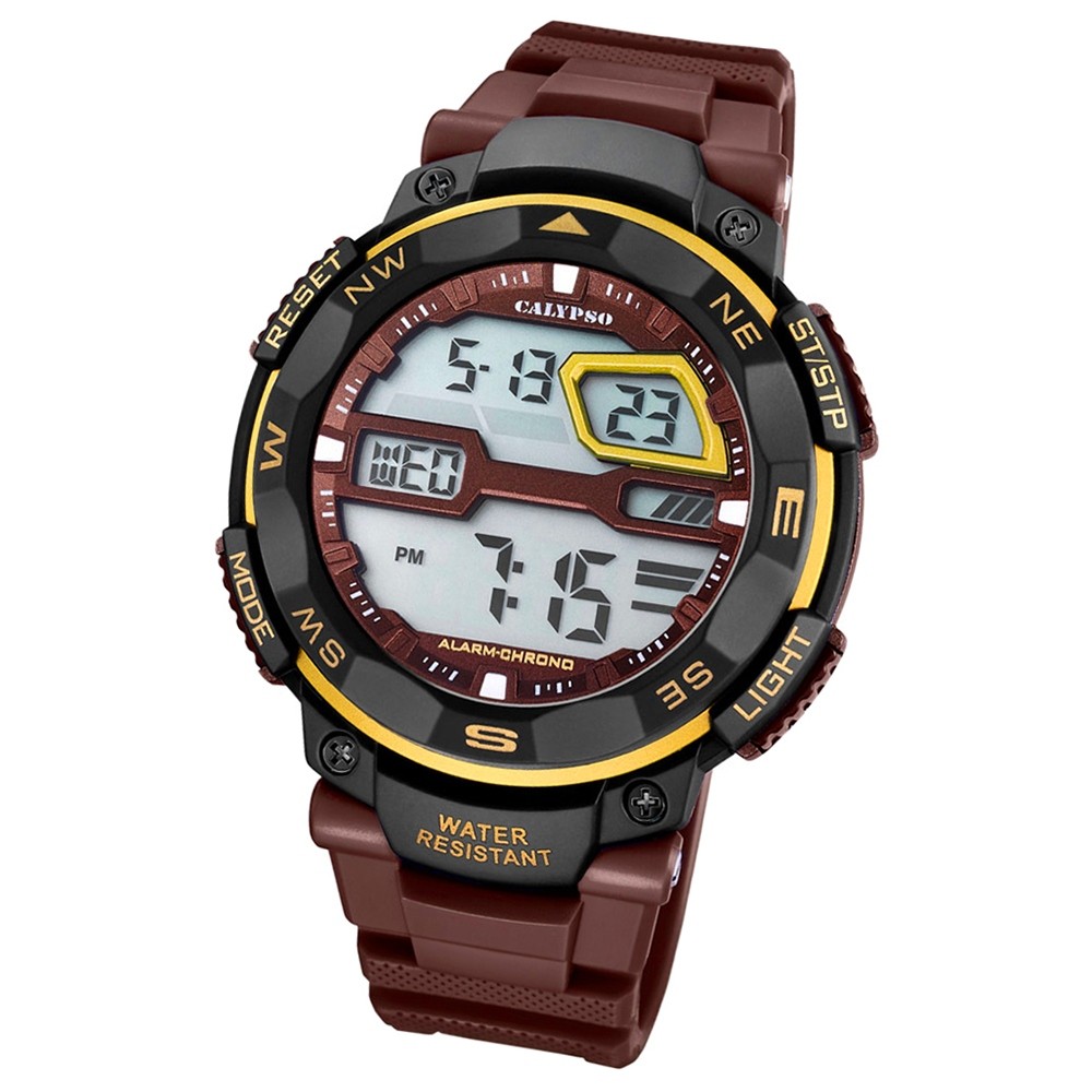 Calypso Herren-Armbanduhr Digital for Man digital Quarz PU braun UK5672/8
