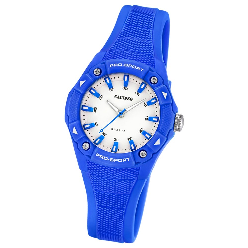 Calypso Damen Herren-Armbanduhr Dame/Boy analog Quarz PU dunkelblau UK5675/5