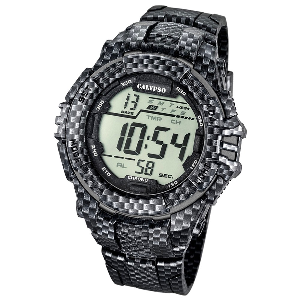 Calypso Herren-Armbanduhr Digital for Man digital Quarz PU carbon UK5681/7