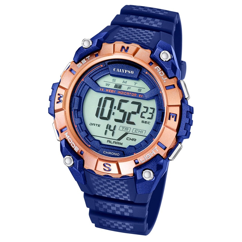 Calypso Herren-Armbanduhr Digital for Man digital Quarz PU blau UK5683/7
