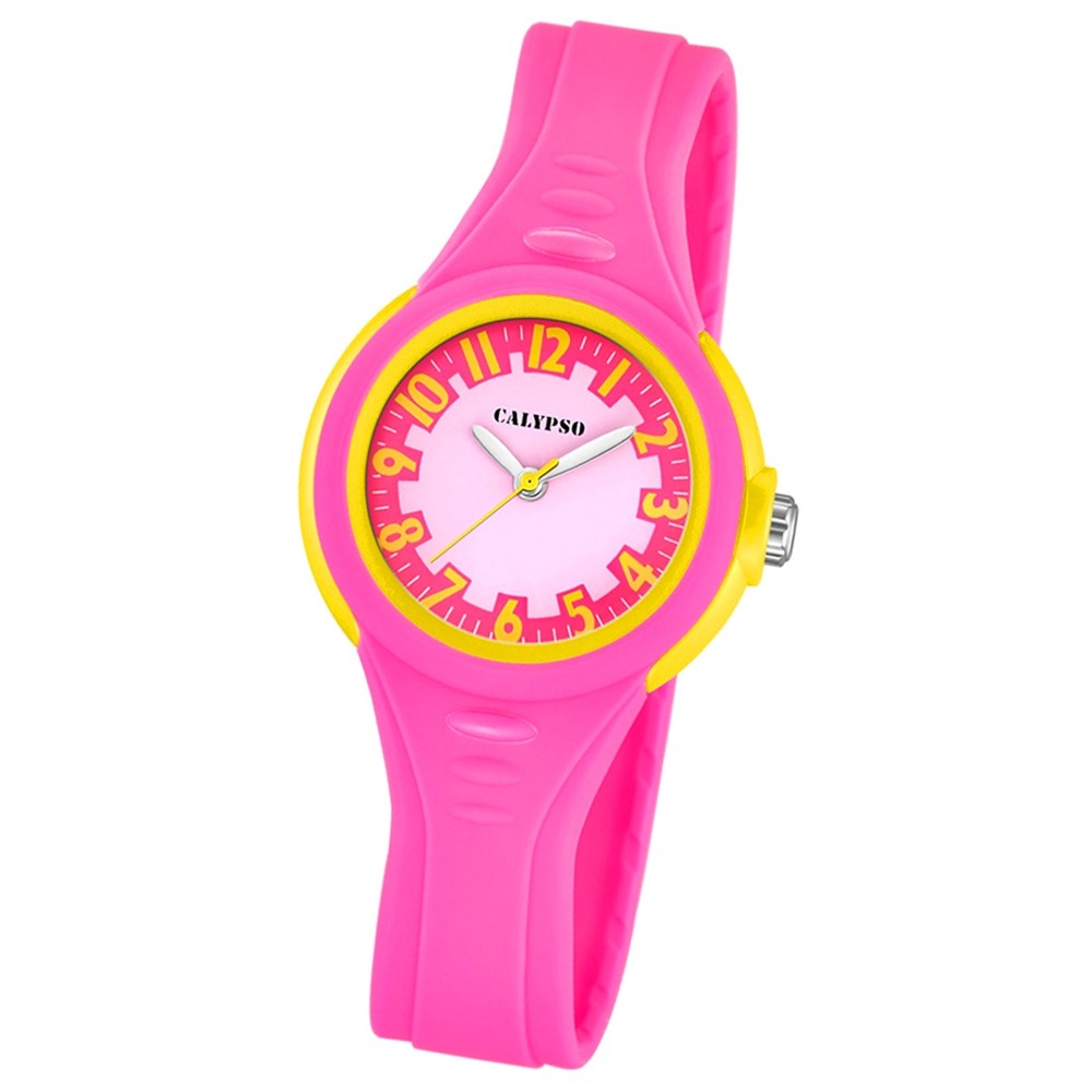 CALYPSO Kinder-Armbanduhr Fashion analog Quarz-Uhr PU pink UK5686/3