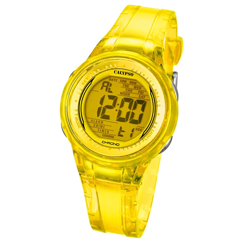 Calypso Damen-Armbanduhr Digital for Woman digital Quarz PU gelb Chrono UK5688/6