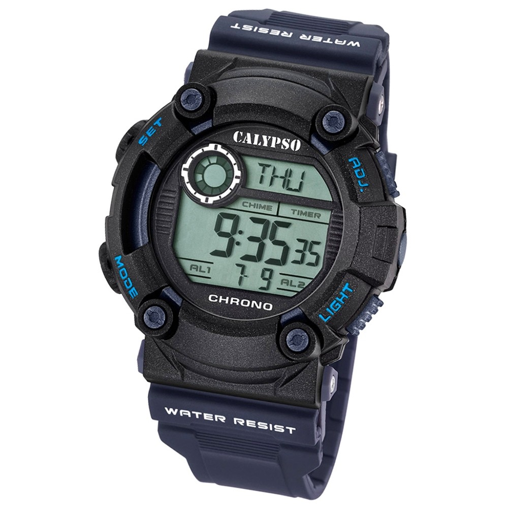 Calypso Herren-Armbanduhr Digital for Man digital Quarz PU blau UK5694/5