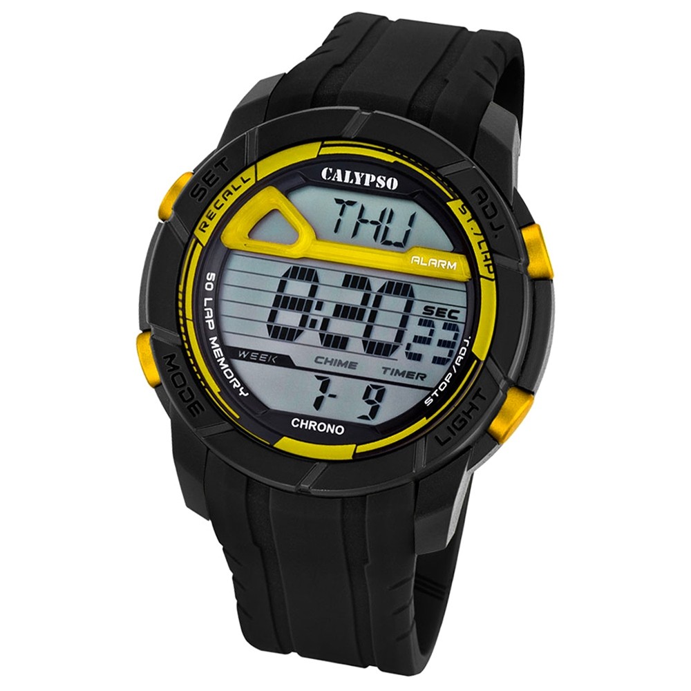 Calypso Herren-Armbanduhr Digital for Man digital Quarz PU schwarz UK5697/5