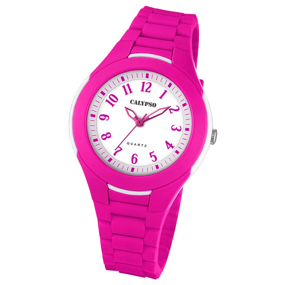 Calypso Damen-Armbanduhr Dame/Boy analog Quarz PU pink UK5700/4