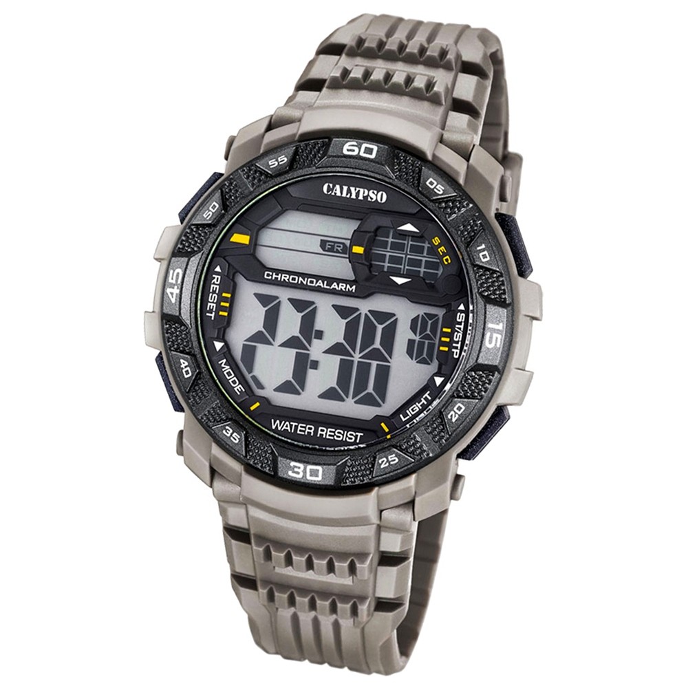 Calypso Herren-Armbanduhr Digital for Man digital Quarz PU grau UK5702/1