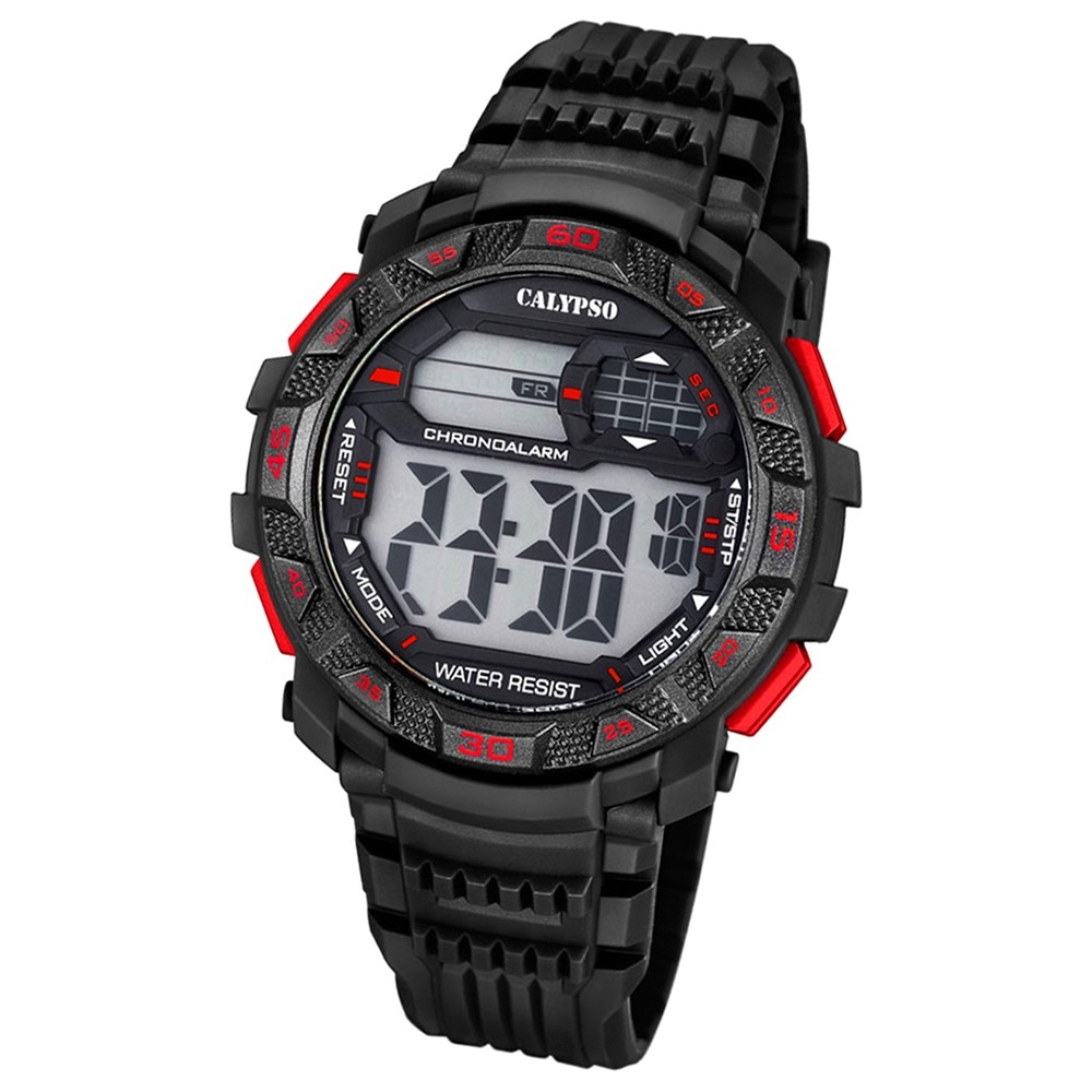 Calypso Herren-Armbanduhr Digital for Man digital Quarz PU schwarz UK5702/5