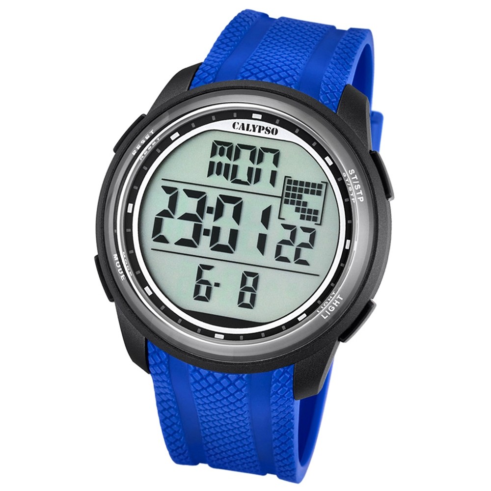 Calypso Herren-Armbanduhr Digital for Man digital Quarz PU blau UK5704/3