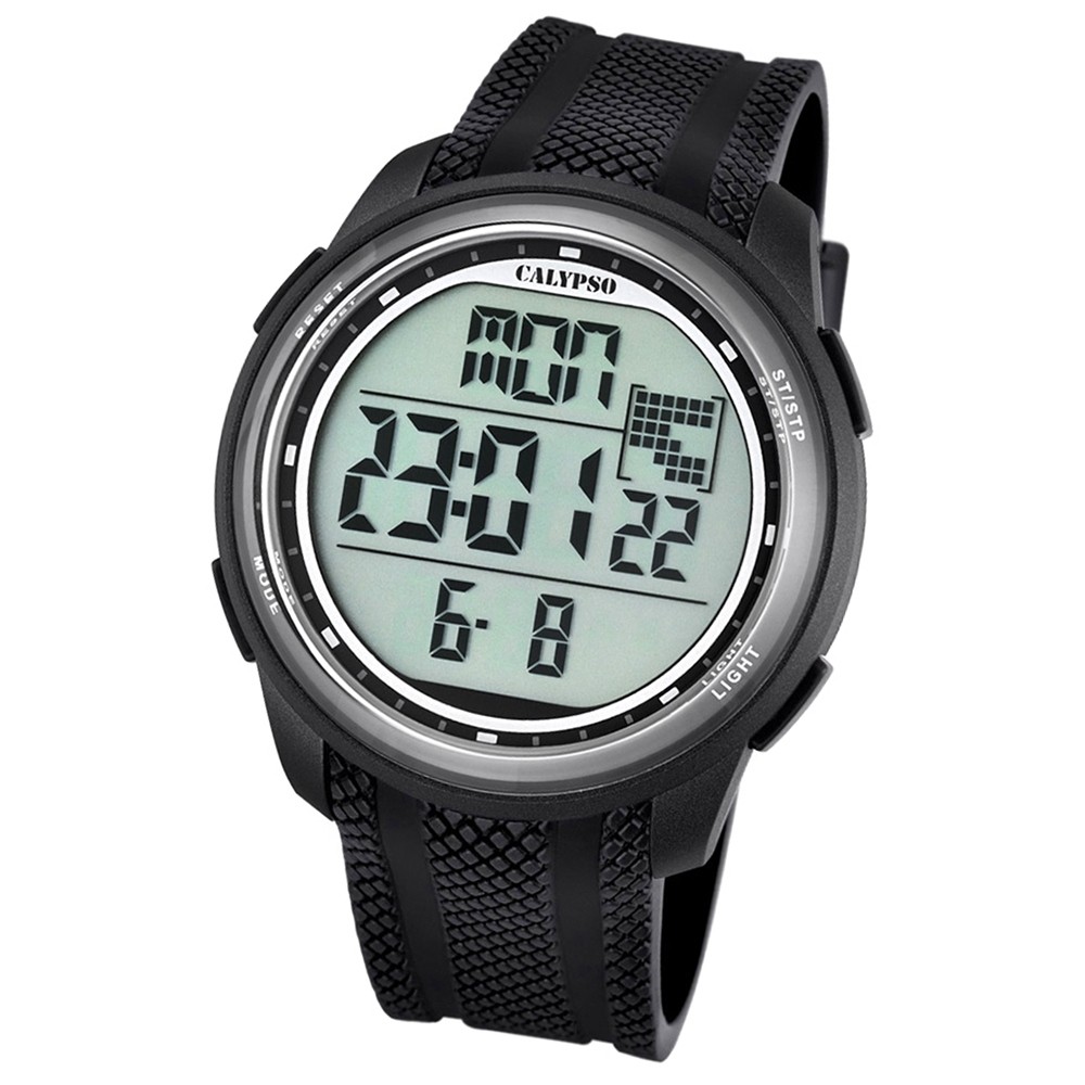 Calypso Herren-Armbanduhr Digital for Man digital Quarz PU schwarz UK5704/8