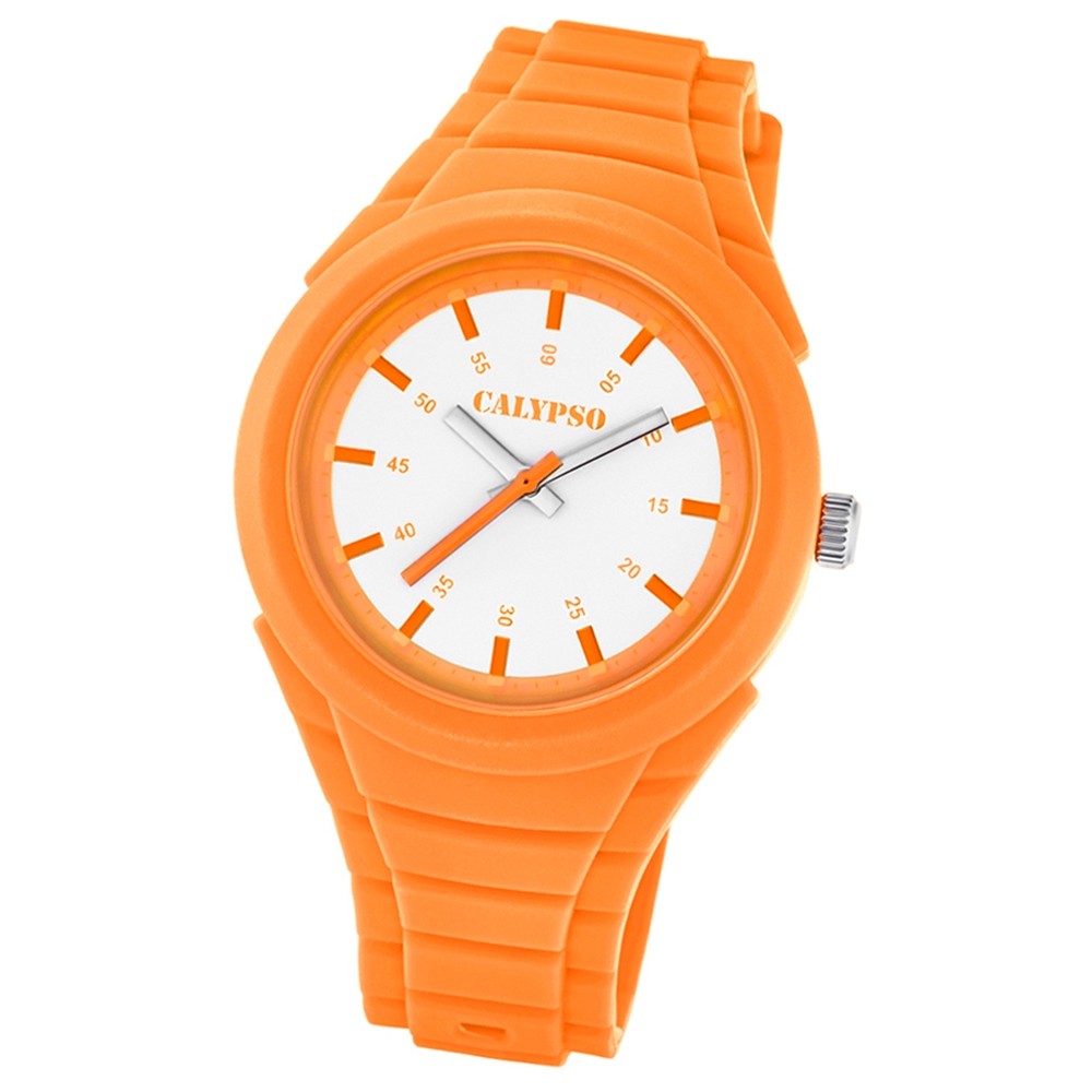 Calypso Damen-Armbanduhr Versatil for Woman analog Quarz PU orange UK5724/7