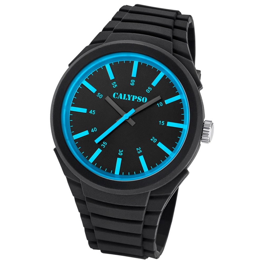 Calypso analoge Herren-Armbanduhr Versatil for Man Quarz PU schwarz UK5725/3