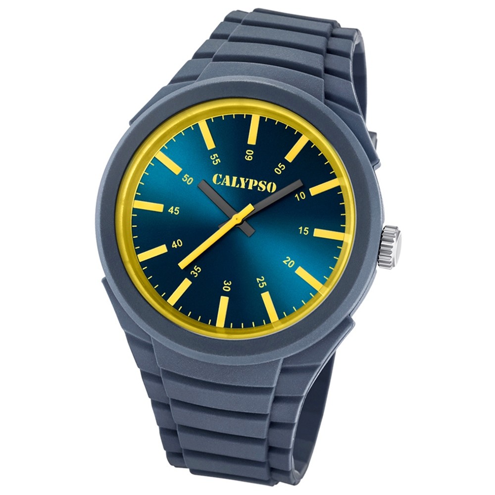 Calypso analoge Herren-Armbanduhr Versatil for Man Quarz PU grau UK5725/4