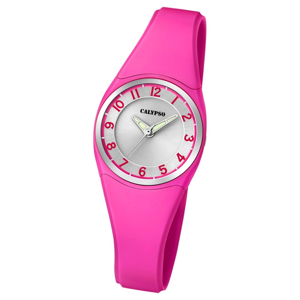 Calypso Armbanduhr Damen Herren Dame/Boy K5726/5 Quarzuhr PU rosa UK5726/5