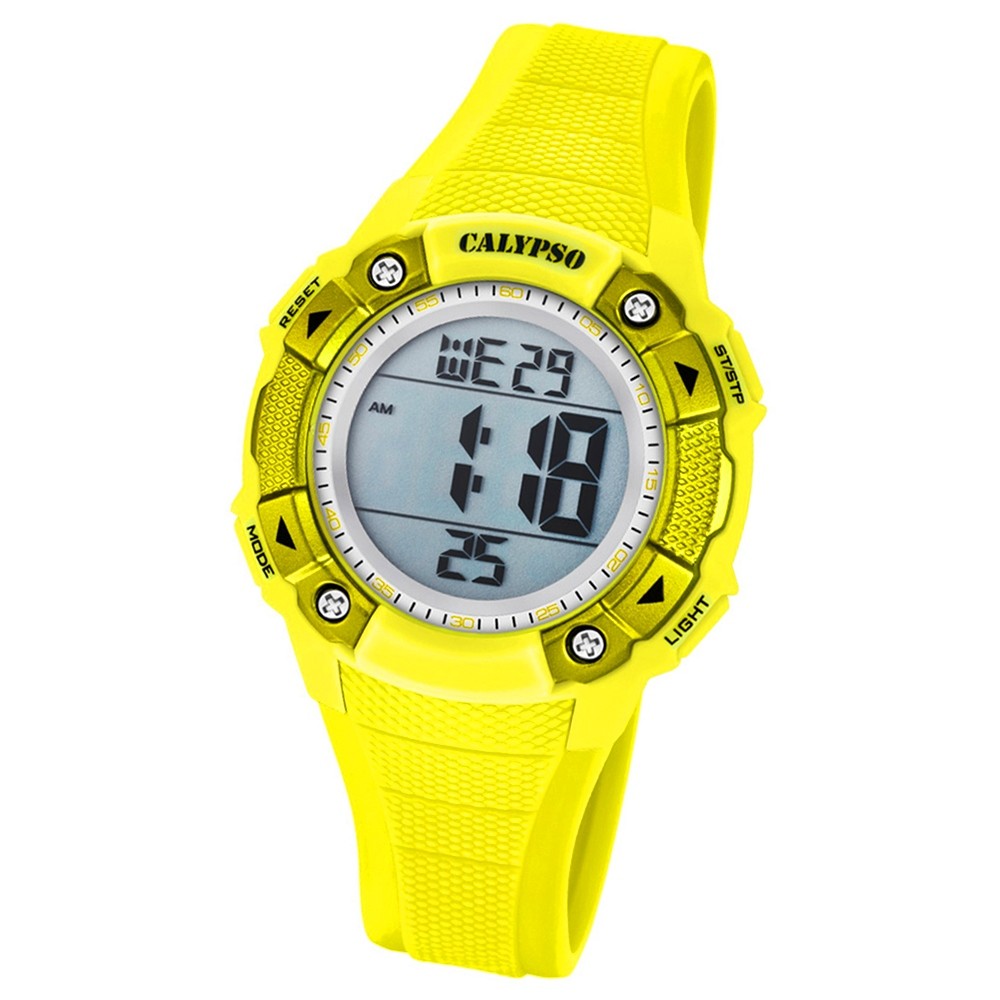 Calypso Armbanduhr Damen Digital for Woman K5728/1 Quarzuhr PU gelb UK5728/1
