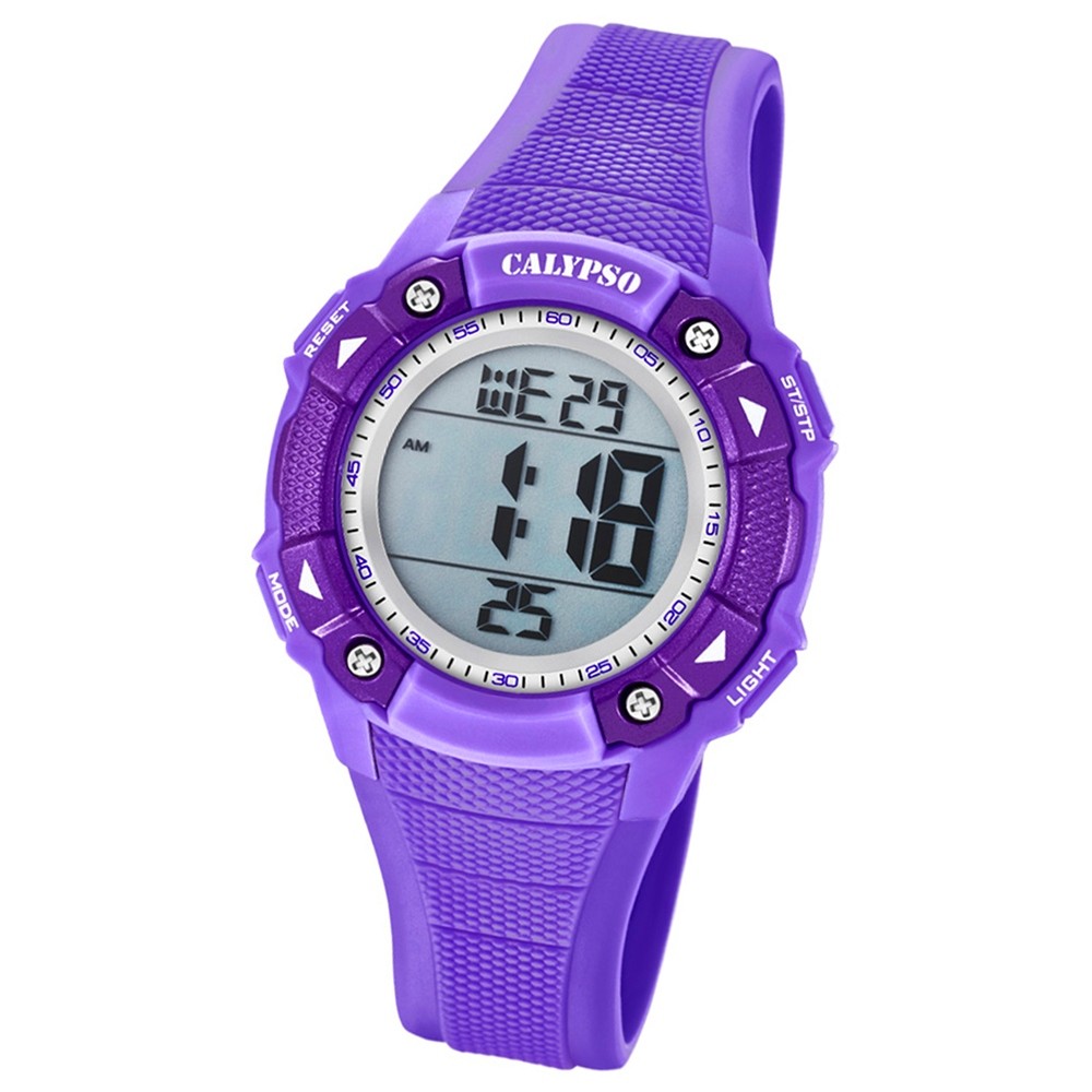 Calypso Armbanduhr Damen Digital for Woman K5728/5 Quarzuhr PU lila UK5728/5