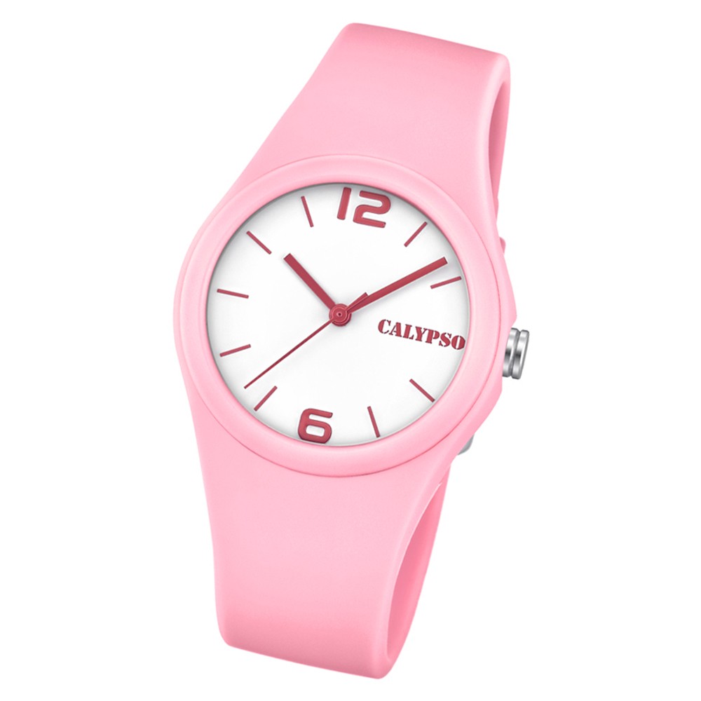 Calypso Damen Armbanduhr Sweet Time K5742/3 Quarz-Uhr PU hellrosa UK5742/3