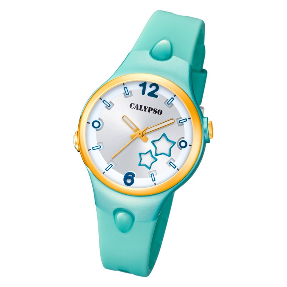 Calypso Damen Armbanduhr Sweet Time K5745/2 Quarz-Uhr PU grün UK5745/2