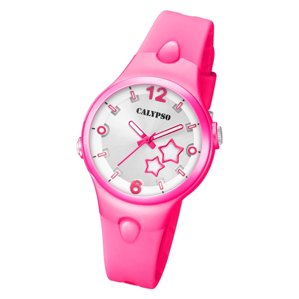 Calypso Damen Armbanduhr Sweet Time K5745/3 Quarz-Uhr PU pink UK5745/3