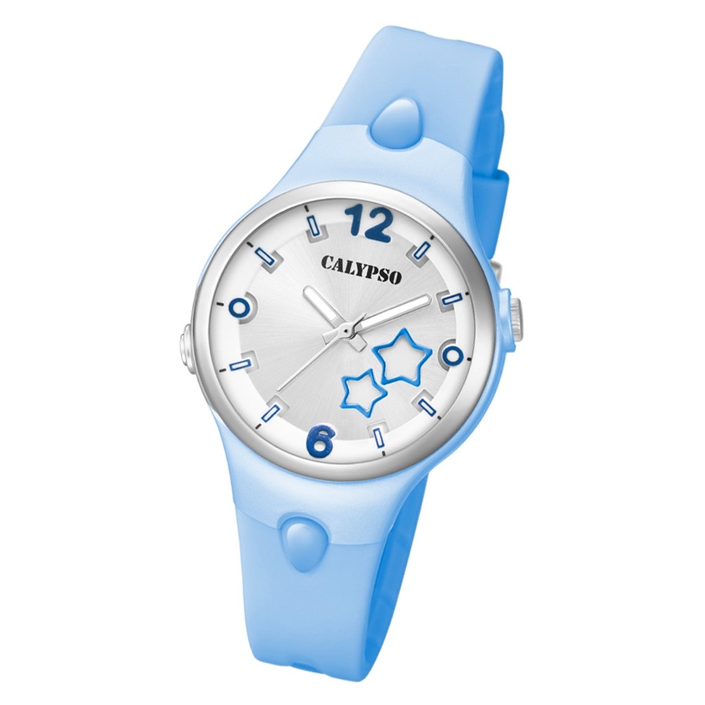 Calypso Damen Armbanduhr Sweet Time K5745/5 Quarz-Uhr PU hellblau UK5745/5