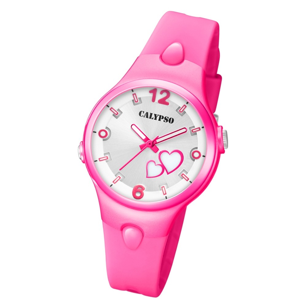 Calypso Damen Armbanduhr Sweet Time K5746/3 Quarz-Uhr PU pink UK5746/3