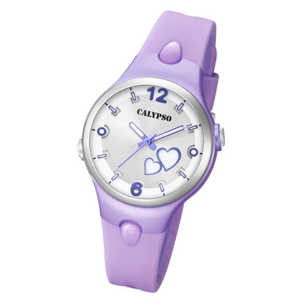 Calypso Damen Armbanduhr Sweet Time K5746/5 Quarz-Uhr PU lila UK5746/5